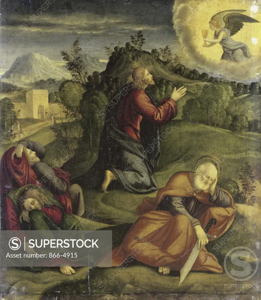 The Agony in the Garden  Girolamo da Santa Croce (c.1503-1556)  Christie's Images 