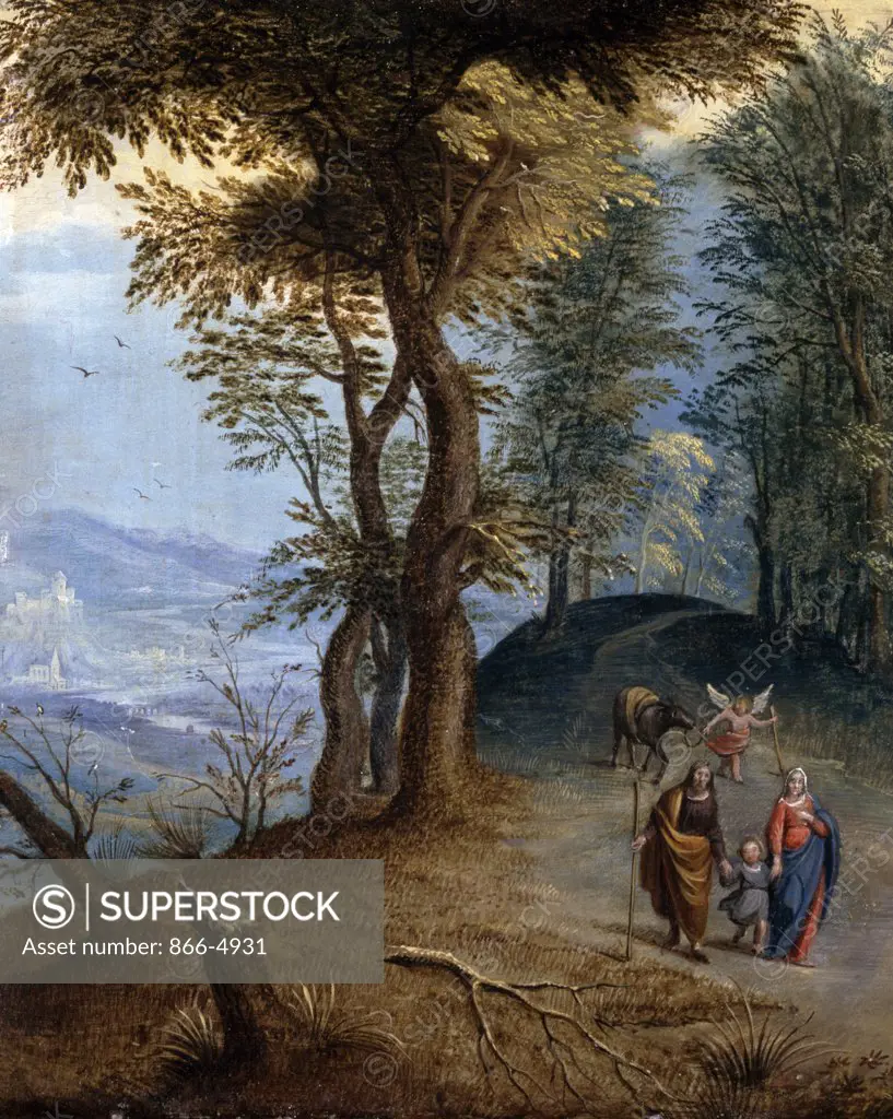 Return from Egypt by Follower of Jan Brueghel the Elder, painting, (17th C.), UK, England, London, Christie's Images