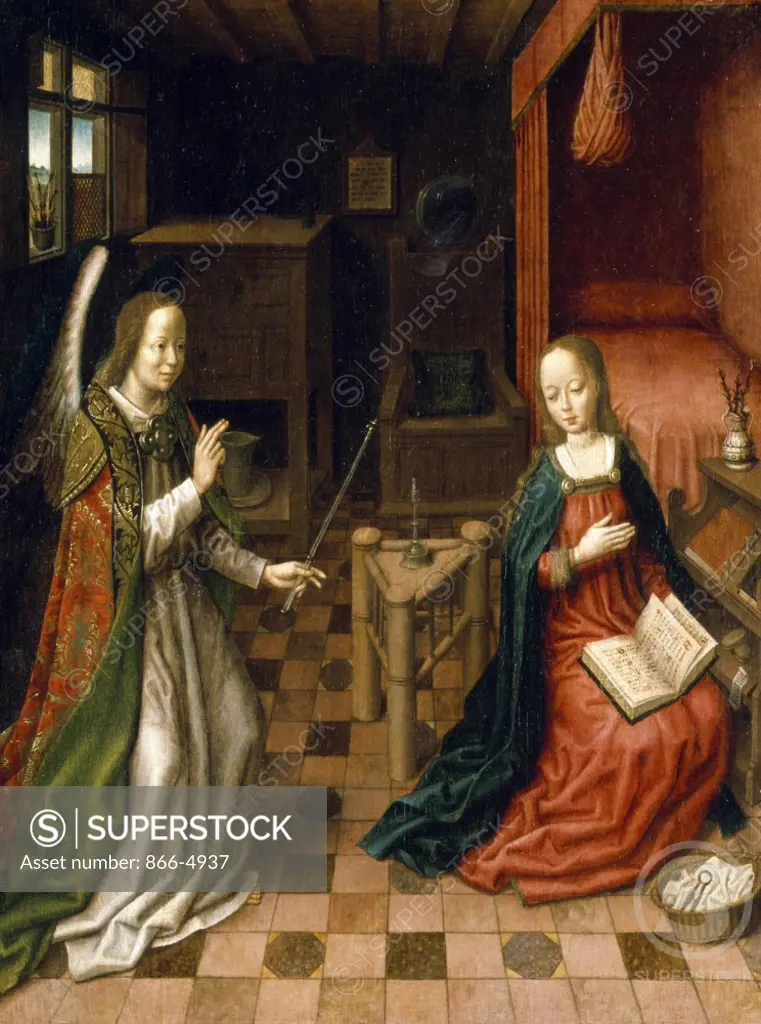 Annunciation by Circle of Hans Memling, painting, (15th C.), UK, England, London, Christie's Images