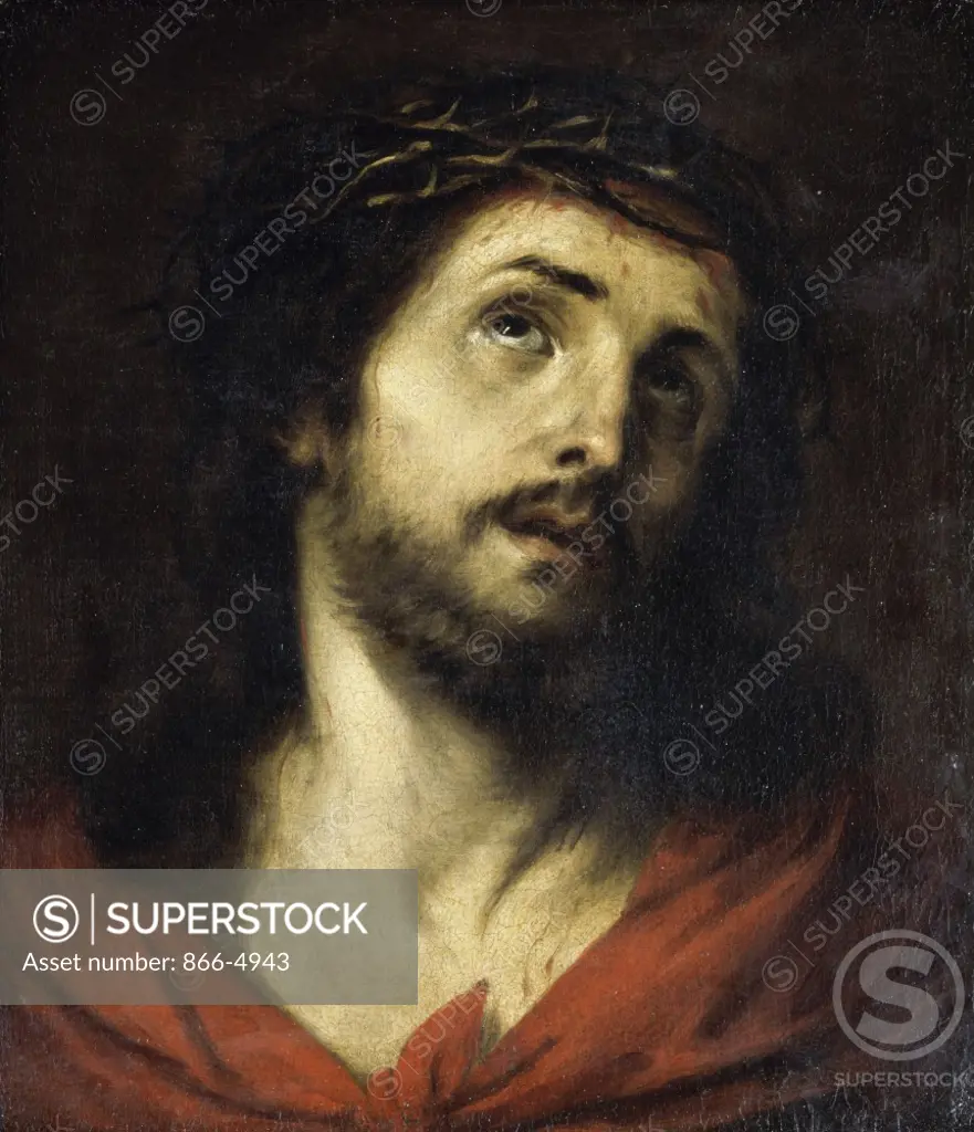 Christ the Man of Sorrows  Bartolom Esteban Murillo (1617-1682/Spanish)  Oil on Canvas  Christie's Images 