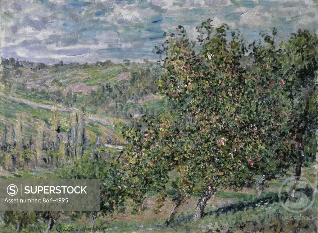 Apple Trees in Bloom (Pommiers en Fleurs) 1878 Claude Monet (1840-1926/French) Christies Images 
