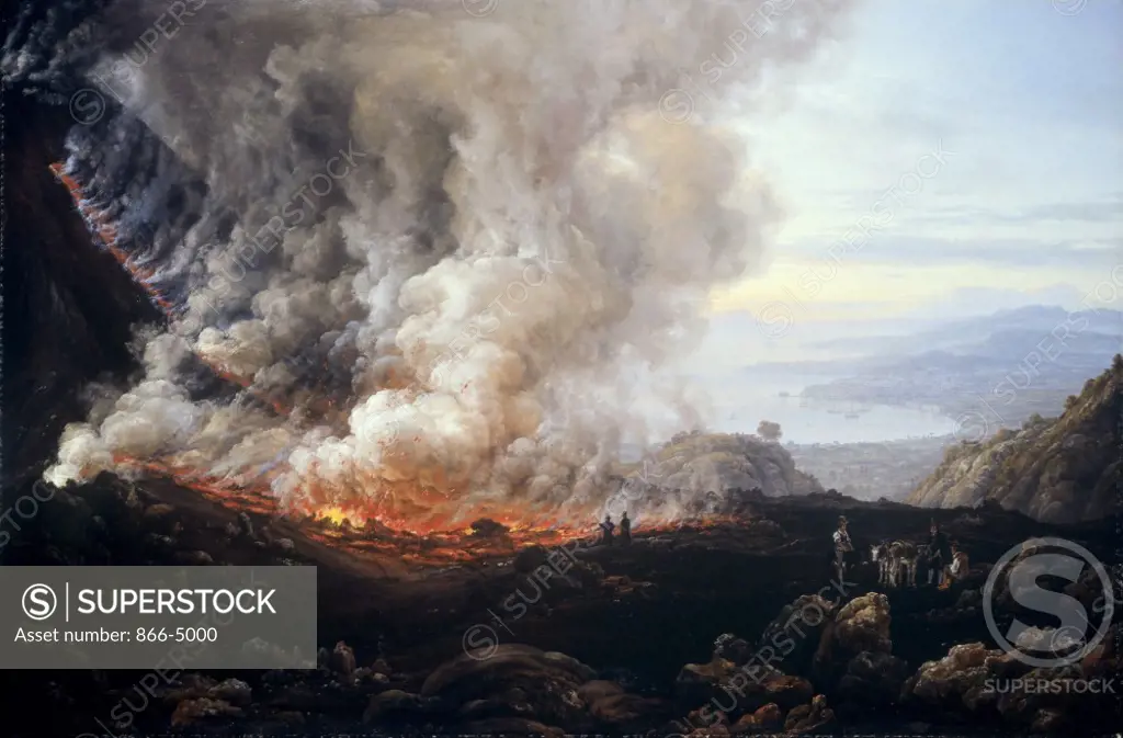 Der Ausbruch des Vesuv  1824  Johann Christian Clausen Dahl (1788-1857/Norwegian)  Christie's Images    