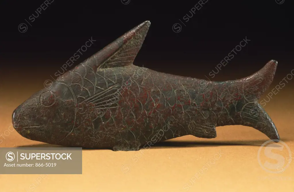 Bronze Figure of a Lepidotus Fish  c. 712-332 B.C.  Roman Art 