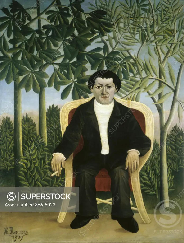 Portrait of Joseph Rousseau  1909  Henri  Rousseau (1844-1910/French)   