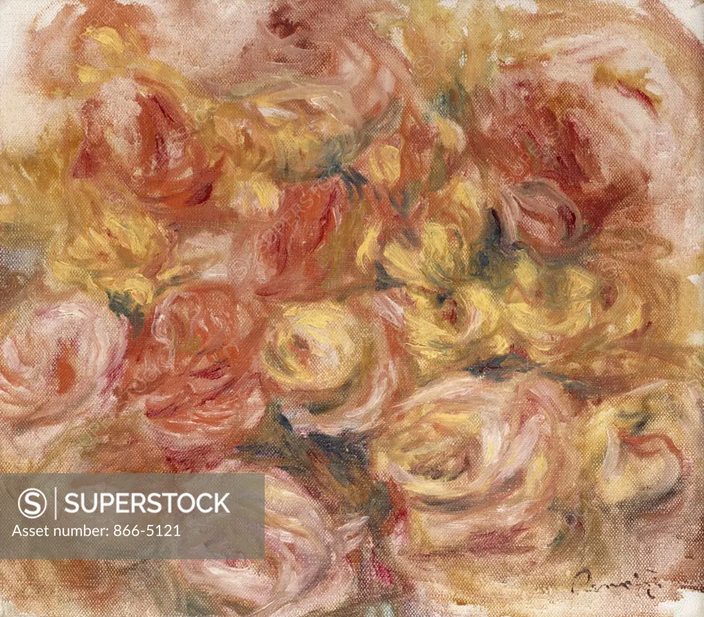 Esquisse de Fleurs c.1914 Pierre Auguste Renoir (1841-1919 French) Oil On Canvas Christie's Images, London, England