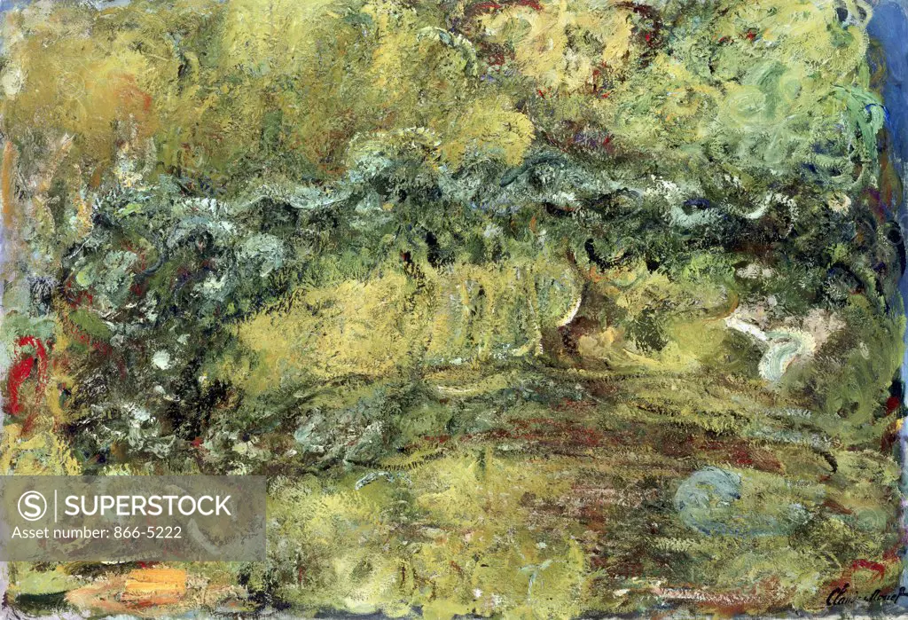 Le Pont Japonais  c.1918-1924 Monet, Claude(1840-1926 French) Oil On Canvas Christie's Images, London, England 