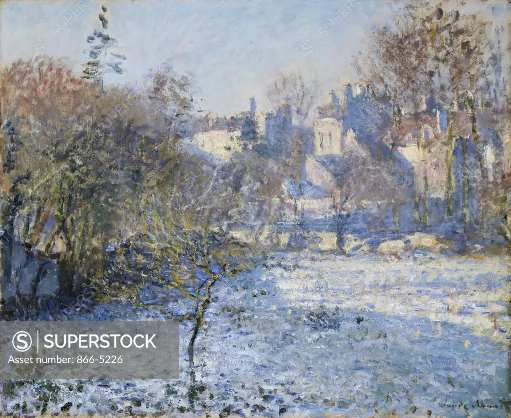 Le Givre  1875 Monet, Claude(1840-1926 French) Oil On Canvas Christie's Images, London, England 
