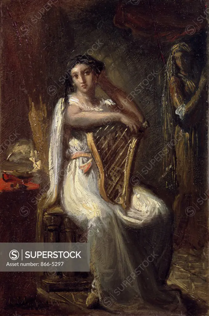 Desdemona 1849 Theodore Chasseriau (1819-1856 French) Oil On Panel Christie's Images, London, England