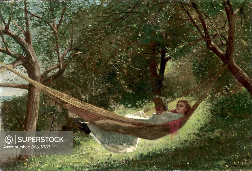 Girl in the Hammock 1873 Winslow Homer (1836-1910 American) Oil on canvas