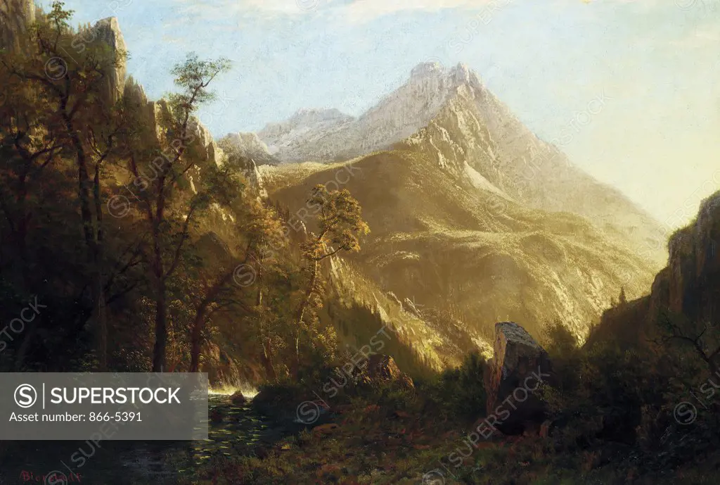 Wasatch Mountains Albert Bierstadt (1830-1902 American) Oil on canvas