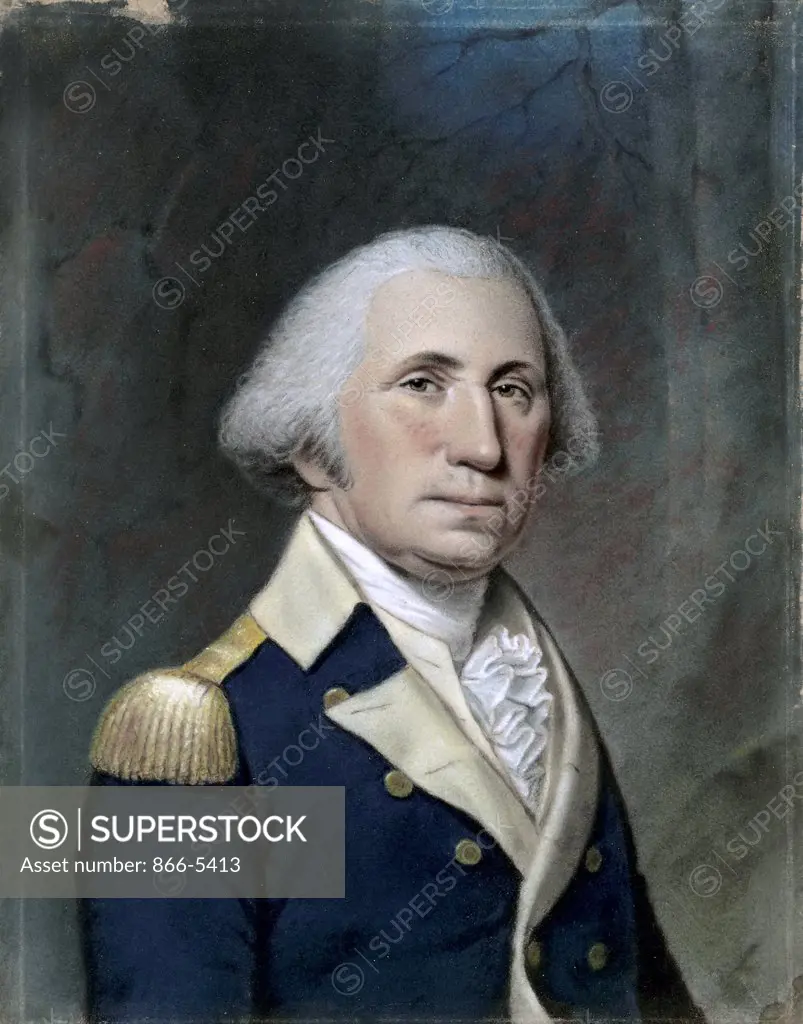 Portrait of George Washington ca. 1800 Ellen Sharples (1769-1849 British) Pastel on paper