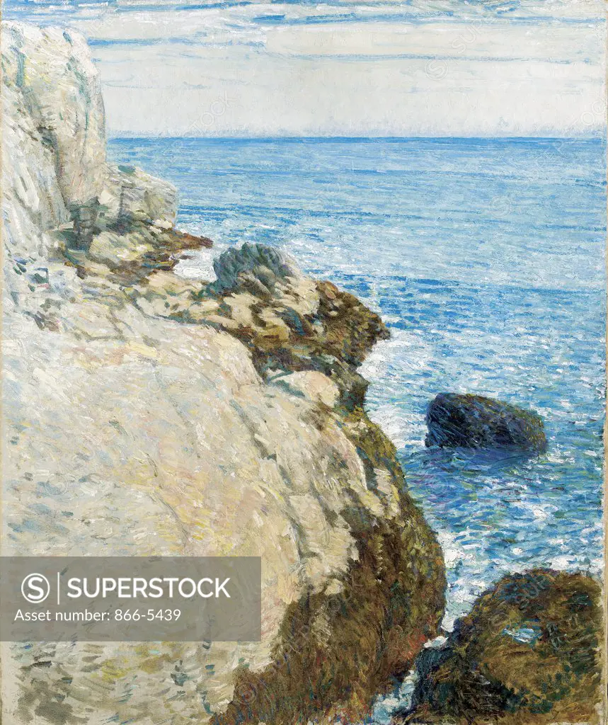 The East Headland, Appledore - Isles of Shoals 1908 Frederick Childe Hassam (1859-1935 American) Oil on canvas