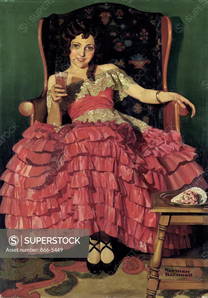 Girl in Spanish Costume Norman Rockwell (1894-1978 American) Oil on canvas