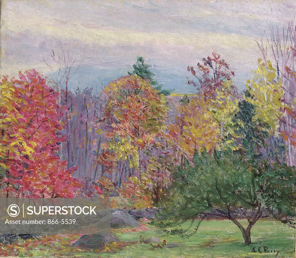 Landscape at Hancock, New Hampshire Lilla Cabot Perry (1848-1933 American) Oil on canvas
