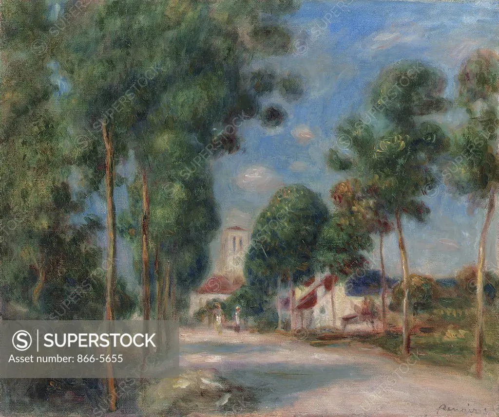 Entree du Village D'Essoyes Pierre Auguste Renoir (1841-1919 French) Oil on canvas