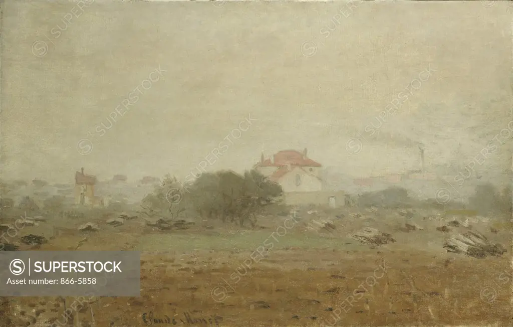 Fog. Effet De Brouillard.  Claude Monet (1840-1926).  Oil On Canvas, 1872.
