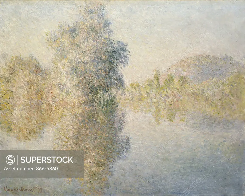 Early Morning On The Seine At Giverny.  Matin Sur La Seine A Giverny.  Claude Monet (1840-1926).  Oil On Canvas, 1893.