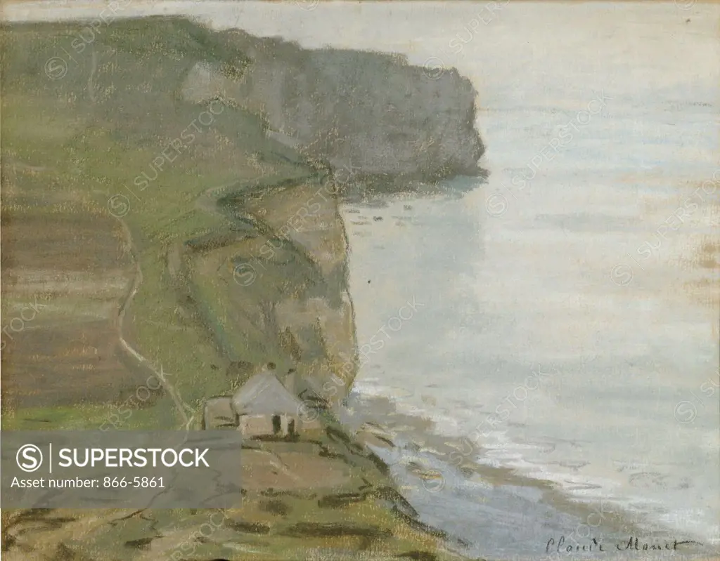 Cape Antifer, Etretat. Etretat, Le Cap D'Antifer.  Claude Monet (1840-1926).  Oil On Canvas.