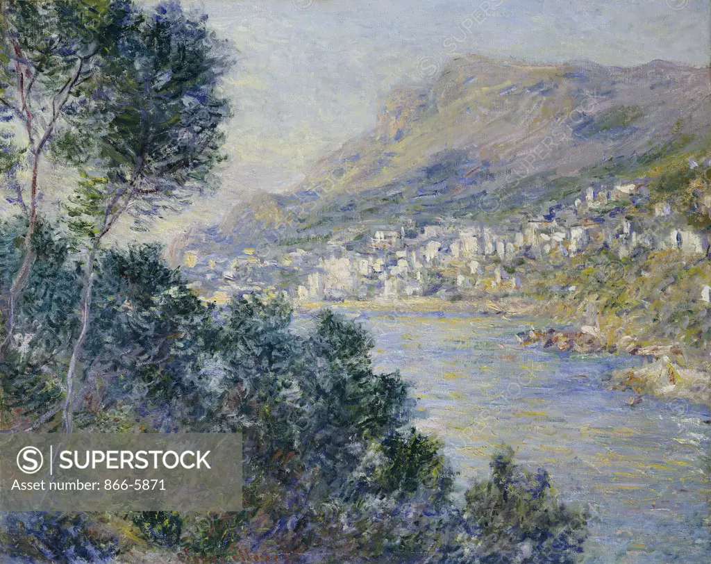 A View Of Cape Martin , Monte Carlo. Monte Carlo, Vue De Cap Martin.  Claude Monet (1840-1926).  Oil On Canvas.