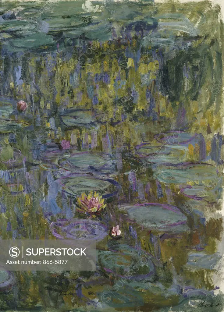 Water Lilies. Nympheas.  Claude Monet (1840-1926).  Oil On Canvas.