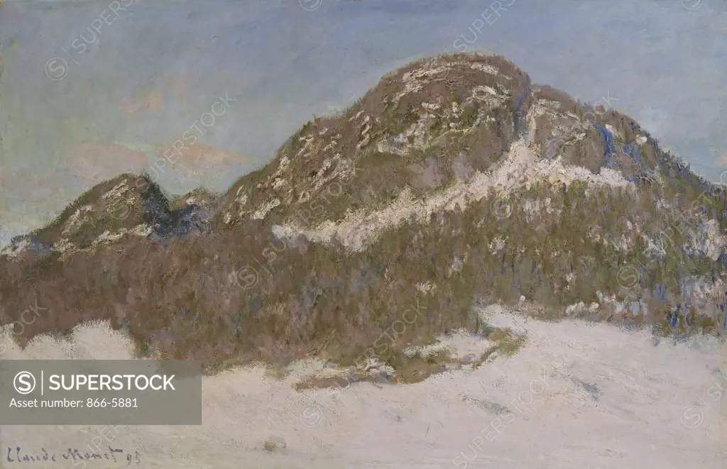 Mount Kolsaas In Sunlight. Le Mont Kolsaas, Effet De Soleil.  Claude Monet (1840-1926).  Oil On Canvas, 1895.