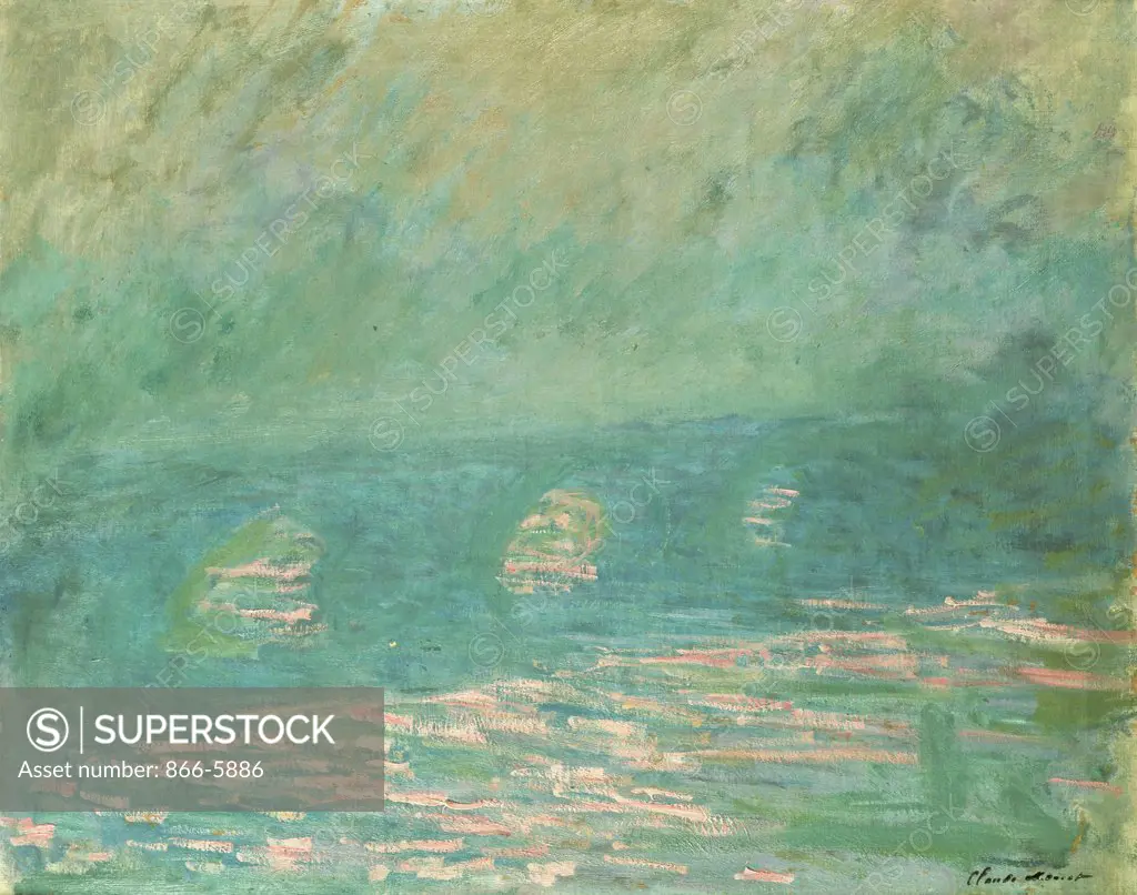 Waterloo Bridge.  Claude Monet (1840-1926).  Oil On Canvas.