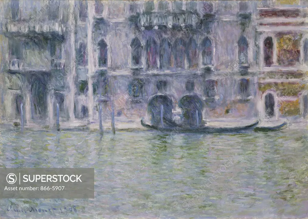 Le Palais Da Mula.  Claude Monet (1840-1926).  Oil On Canvas.