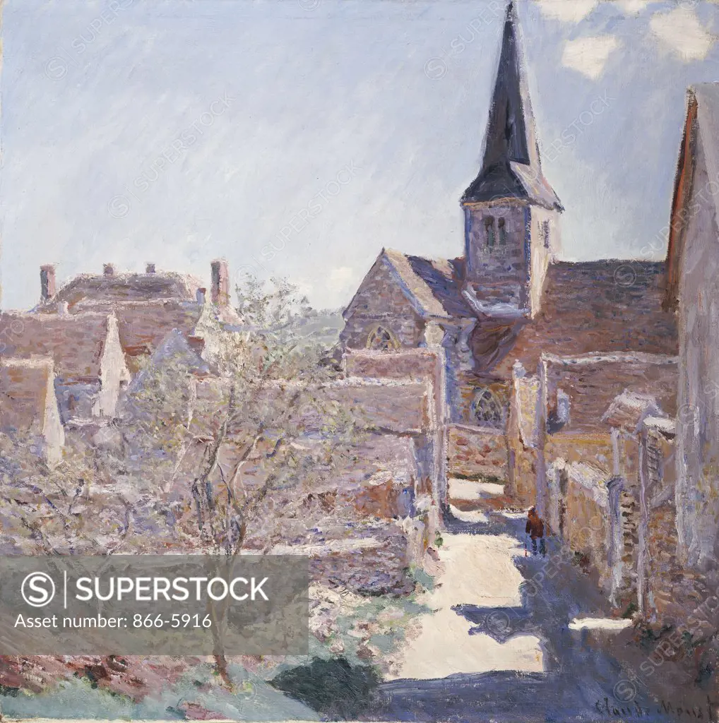 Bennecourt.  Claude Monet (1840-1926).  Oil On Canvas, 1885.