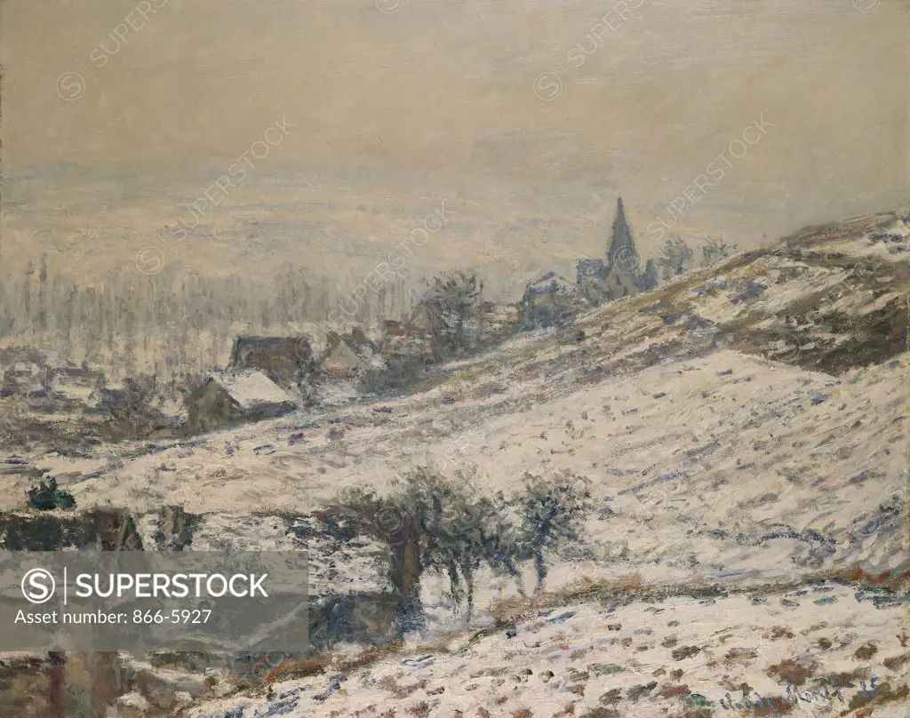 Winter In Giverny. L'Hiver A Giverny. Claude Monet (1840-1926). Oil On Canvas, 1885