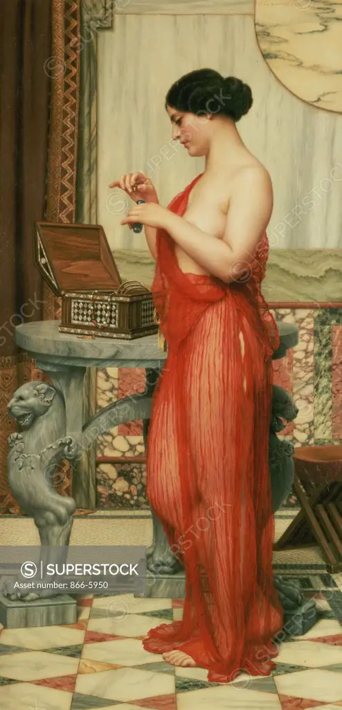 The New Perfume.  John William Godward (1861-1922).  Oil On Canvas, 1914. Catalogue No. 407c.