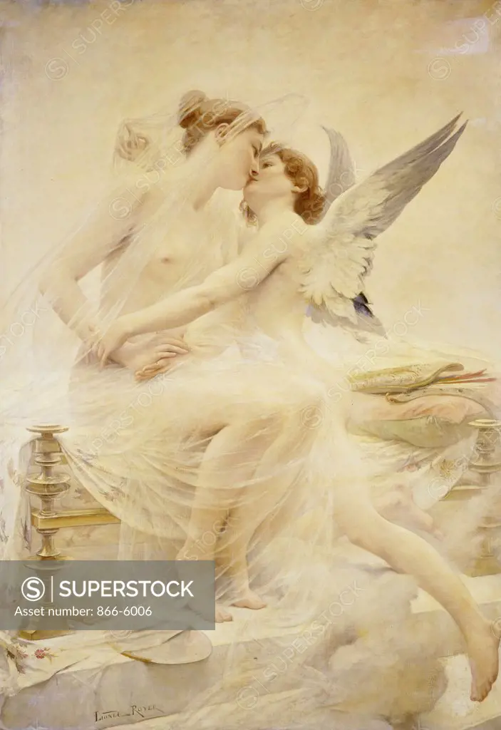 Cupid And Psyche.  Lionel Noel Royer (1852-1926).  Oil On Canvas.