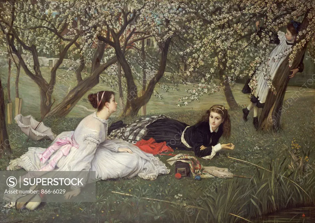 Spring. Le Printemps.  James Jacques Joseph Tissot (1836-1902).  Oil On Canvas. Catalogue No. 1607c