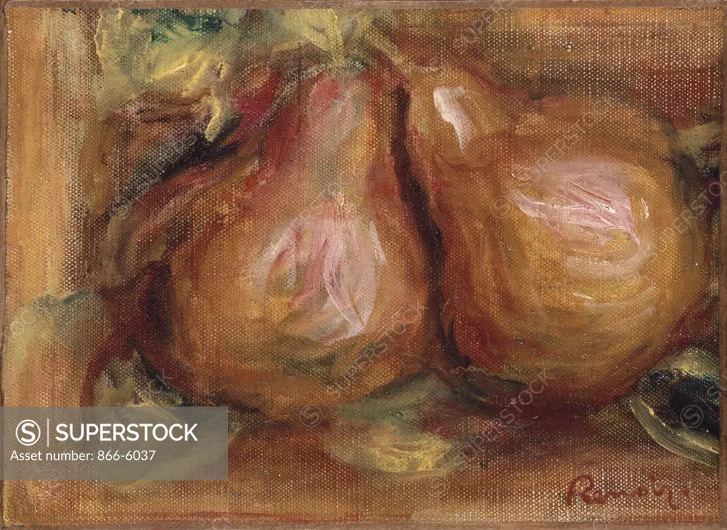 Pears. Les Poires.  Pierre-Auguste Renoir (1841-1919).  Oil On Canvas, Circa 1915.