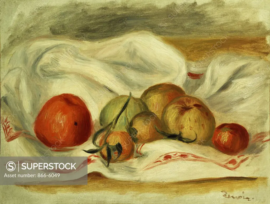 Still Life; Nature Morte. Pierre Auguste Renoir (1841-1919). Oil On Canvas.