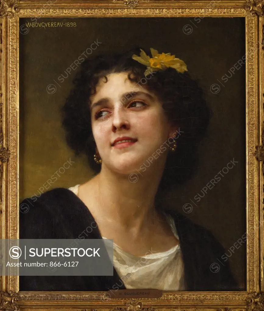 A Dark Beauty. William Adolphe Bouguereau (1825-1905). Oil on canvas.