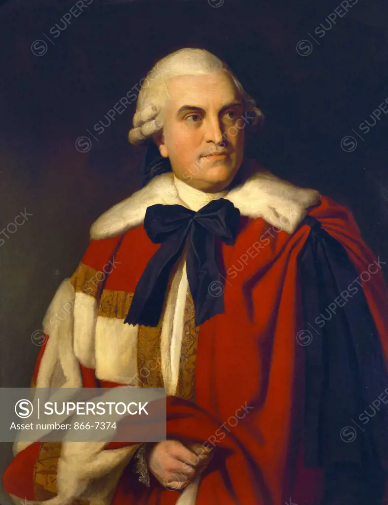 Portrait of George William, Sixth Earl of Coventry, half length, in Peers' robes. Nathaniel Dance-Holland, R.A. (1735-1811). Oil on canvas, 90.2 x 69.2cm.
