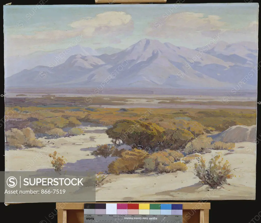 Desert Mountains. Fred Grayson Sayre (1879-1938). Oil On Canvas.