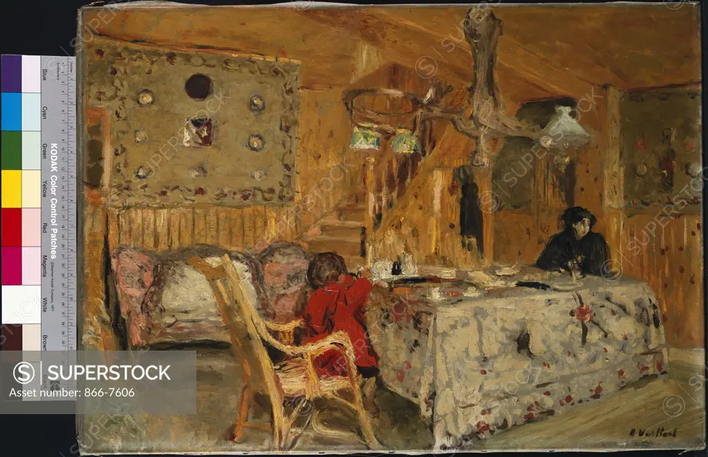 Denise Natanson And Marcelle Aron At The Summer House, Villerville, Normandie. Edouard Vuillard (1868-1940). Oil On Canvas, Circa, 1910.