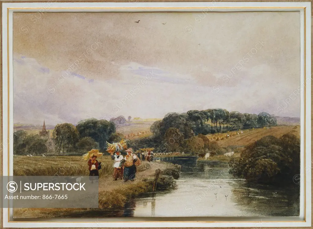 The Thames near Marlow. Peter de Wint (1784-1849). Watercolour, 7 1/2 x 10 1/2in.