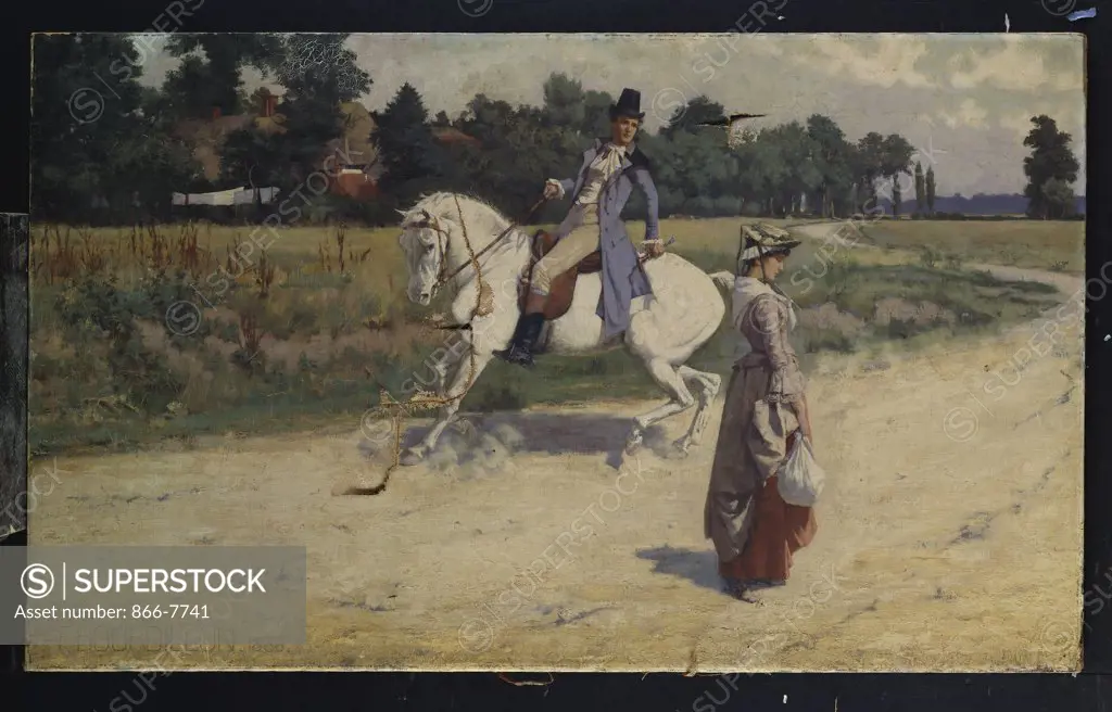 The Bailiff's Daughter of Islington. Frank Wright Bourdillon (1851-1924). Oil on canvas, 36 x 60in.