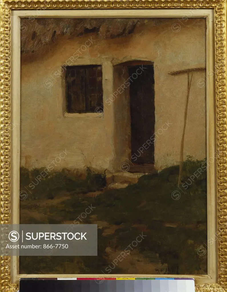 A Cottage Door. Harold Gilman (1876-1919). Oil on canvas, 12 x 9in.