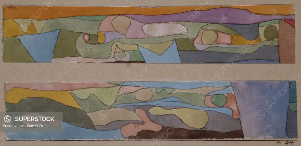 Zwei Kleine Aquarellen   Paul Klee. (1879-1940). Watercolour, 1916.