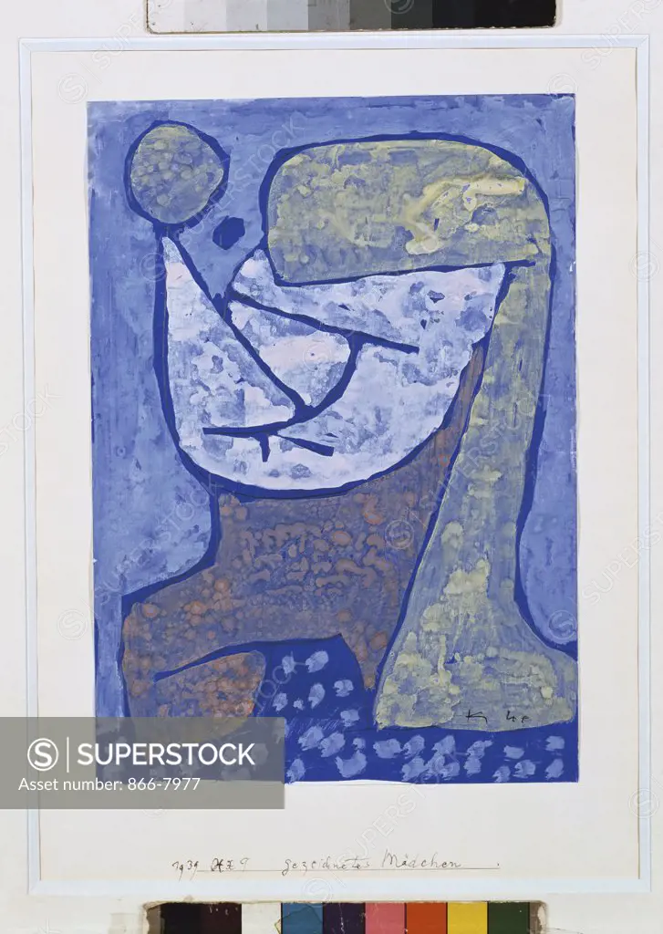 Gezcidinetes Madchen. Paul Klee (1879-1940). Gouache On Paper, 1939.
