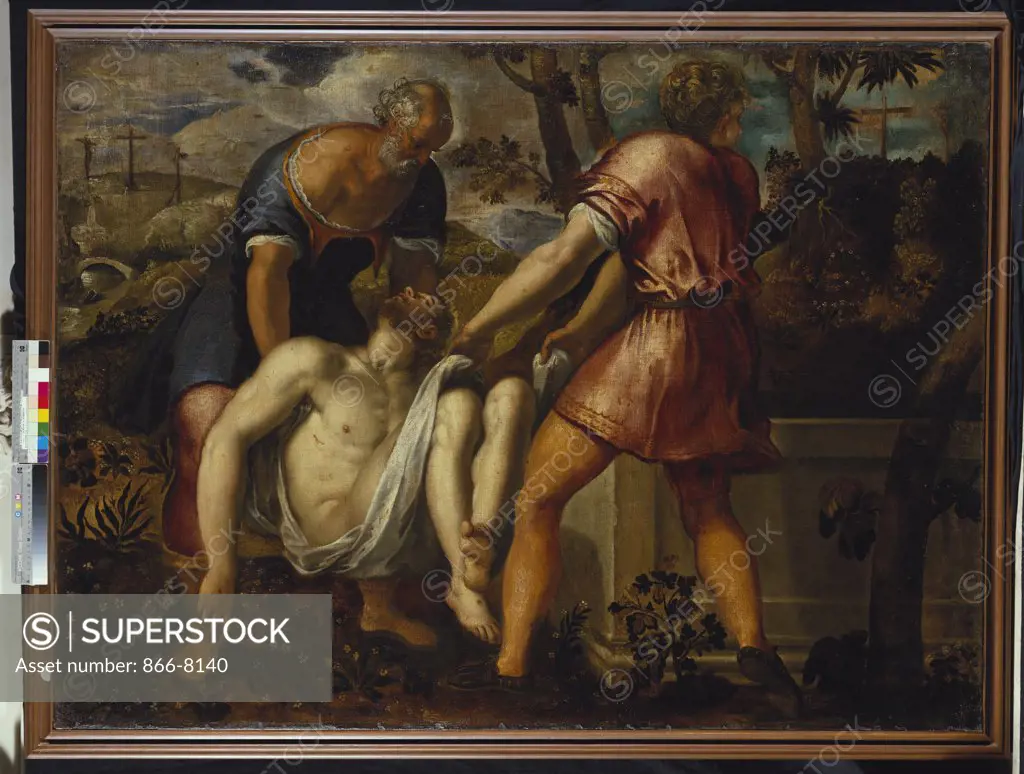 The Entombment of Christ. Circle of Jacopo Robusti, called Tintoretto (1560-1635). Oil on canvas, 112.5 x 152.5cm.