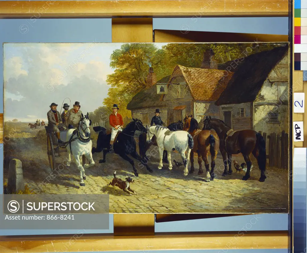 Going to Barnet Fair. John Frederick Herring, Jr. (1815-1907). Oil on canvas, 45.7 x 76.2cm.