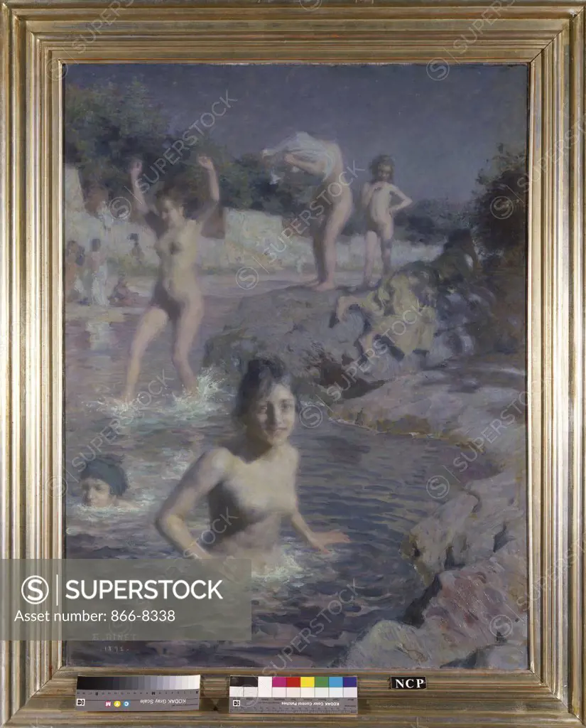 The Bathers; La Baignade. Alphonse Etienne Dinet (1861-1929). Dated 1892, oil on canvas, 98.2 x 76.4cm.
