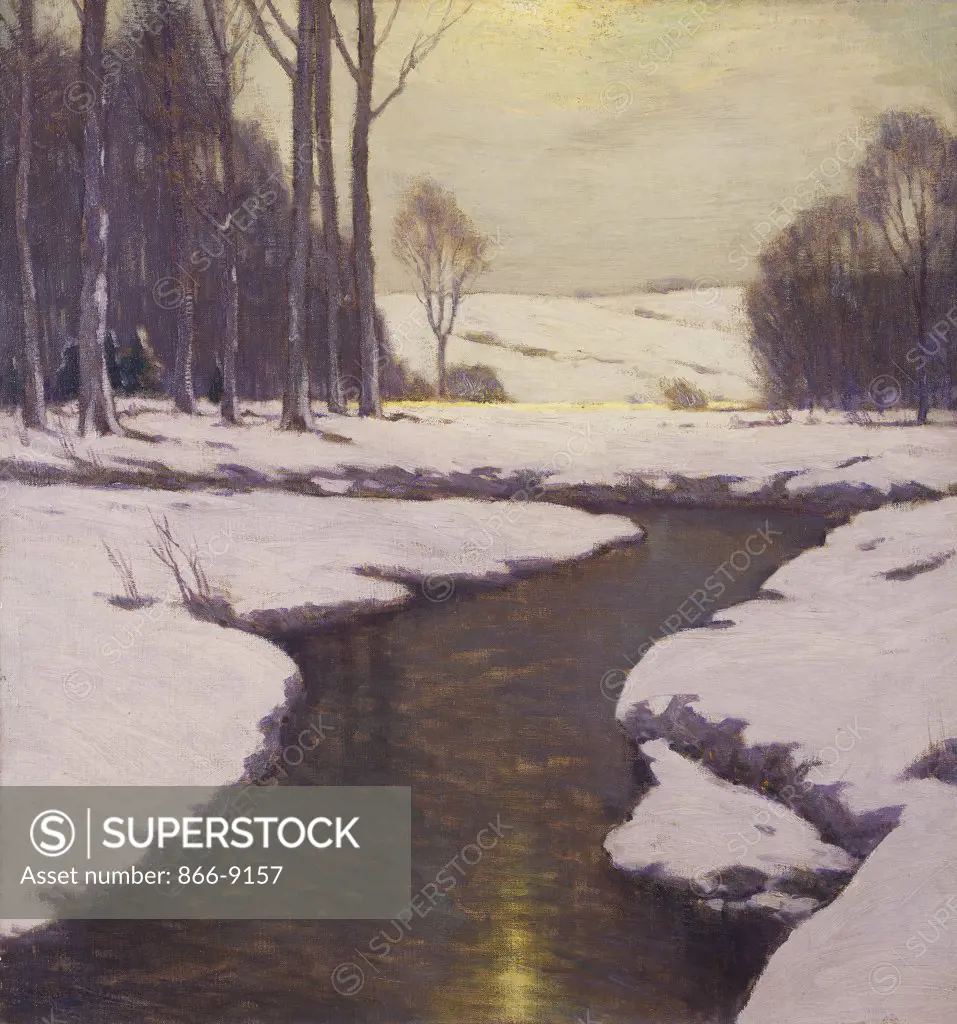 Melting Snow. Charles Warren Eaton (1857-1937). Oil on canvas. 76.5 x 71.5cm