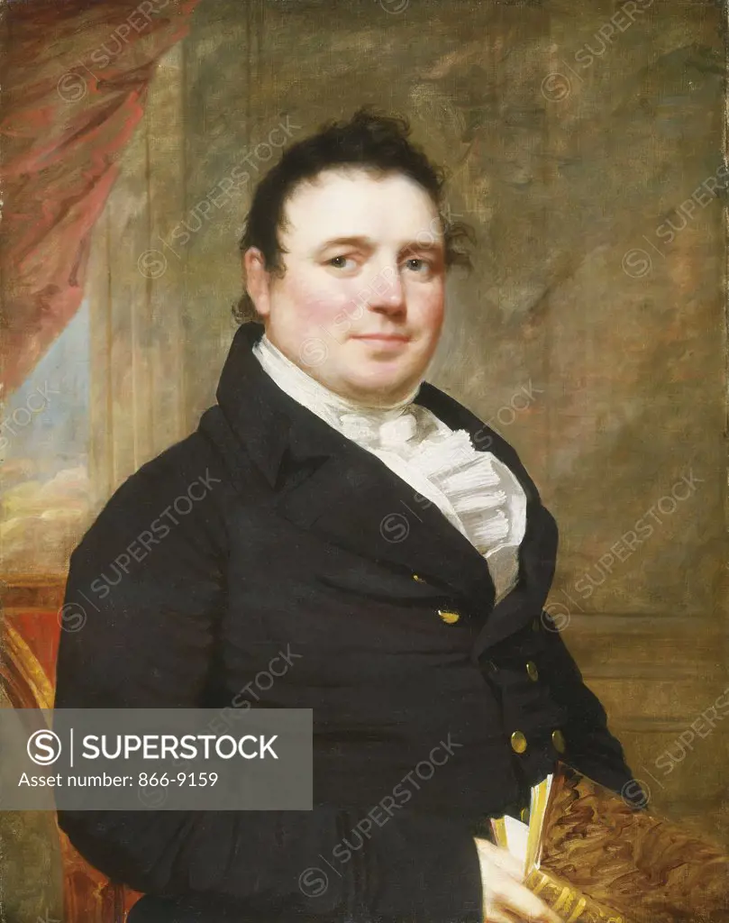 Portrait of a Gentleman. Attributed to John Wesley Jarvis (1780-1840). Oil on canvas. 74.5 x66cm