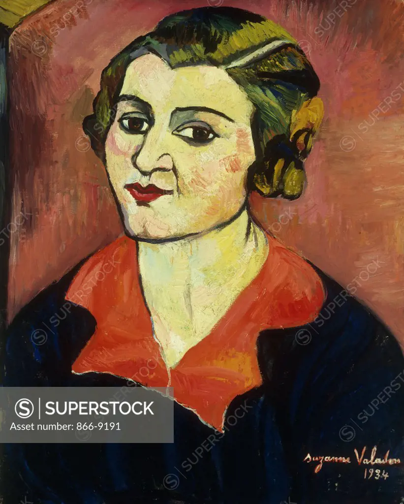 Autoportrait. Suzanne Valadon (1865-1938). Oil on  canvas, 1934. 41.3 x 33cm