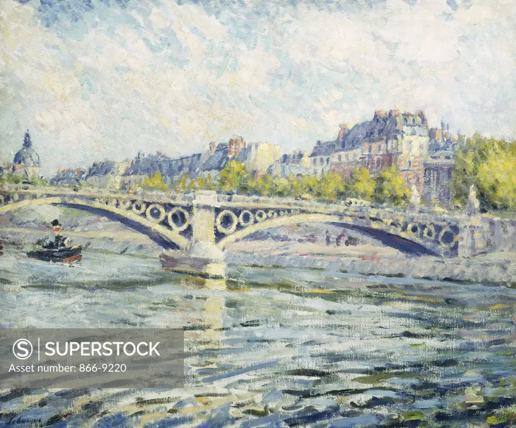 The Seine, Paris; La Seine a Paris. Henri Lebasque (1865-1937). Oil on canvas. Painted in 1904. 54 x 65.2cm